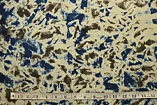 Clamp Dye . Natural Color Cotton Fabric ~ 21 { Per meter }