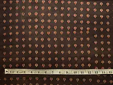 Ajrakh . Natural Color Cotton Fabric ~ 25 { Per meter }