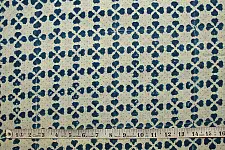 Ajrakh . Natural Color Cotton Fabric ~ 31 { Per meter }