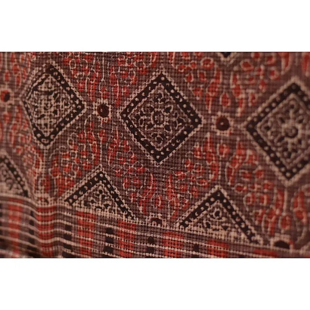 Autumns can wait ❋ Kota Cotton Ajrakh Stole { 3 }
