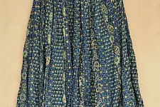 Flowers in a River ~ Ajrakh Cotton Skirt { Long }