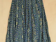 Flowers in a River ~ Ajrakh Cotton Skirt { Long }