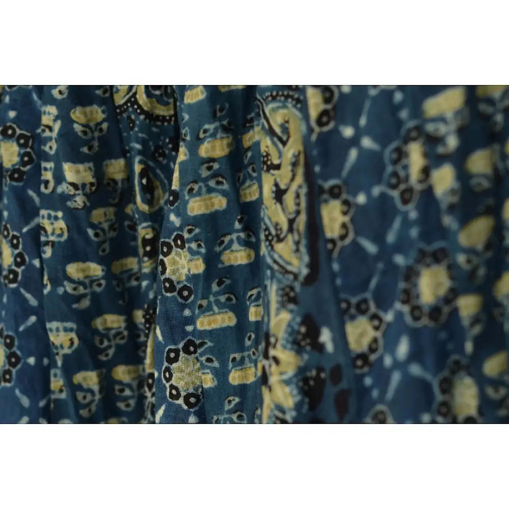Shop Indigo ajrakh cotton skirt