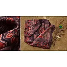 When Skies Bore Blossoms ❆ Gajji silk . Ajrakh dupatta ❆ 16