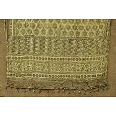 The trails to flowerbeds  ~ Vegetable colors Ajrakh dupatta ~ 2