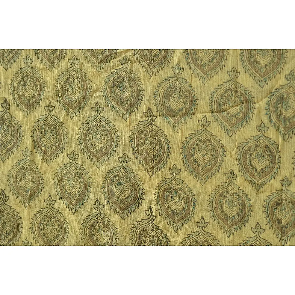 The trails to flowerbeds  ~ Vegetable colors Ajrakh dupatta ~ 2