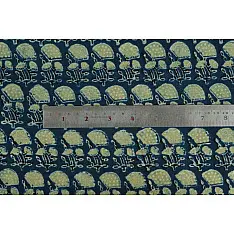 Ajrakh Natural Color Cotton Fabric * M { Per Meter }