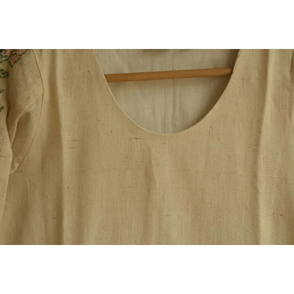 Aranya ♣ Kantha Embroidered . hand spun Handloom ♣ Cotton Dress ♣ 4