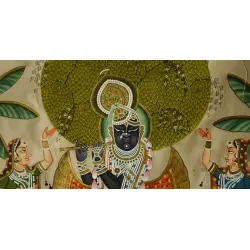 Krishna with Gopi  ( 35 X 24 inch )