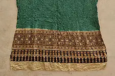 Flavors of fusion ★ Ajrakh & Bandhani ★ Gajji Silk Dupatta . H