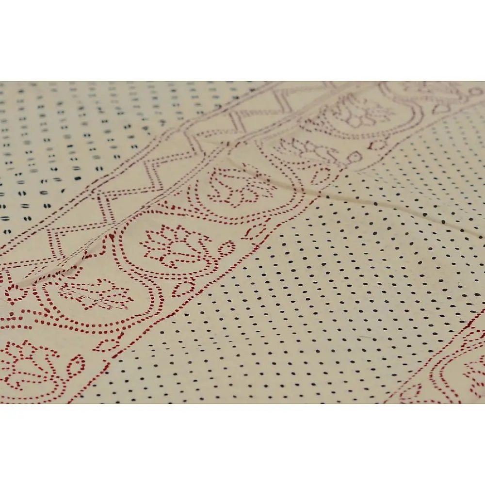 Varunika : Block printed Cotton Saree ~ 24