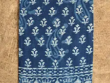 अश्विन ✻ Indigo Dabu ✻ Cotton Saree - 1