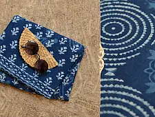 अश्विन ✻ Indigo Dabu ✻ Cotton Saree - 1