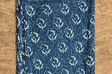 अश्विन ✻ Indigo Dabu ✻ Cotton Saree - 5