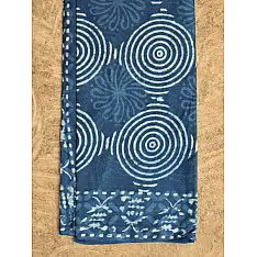 अश्विन ✻ Indigo Dabu ✻ Cotton Saree - 10