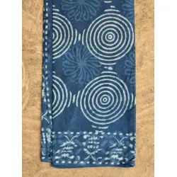 अश्विन ✻ Indigo Dabu ✻ Cotton Saree - 10