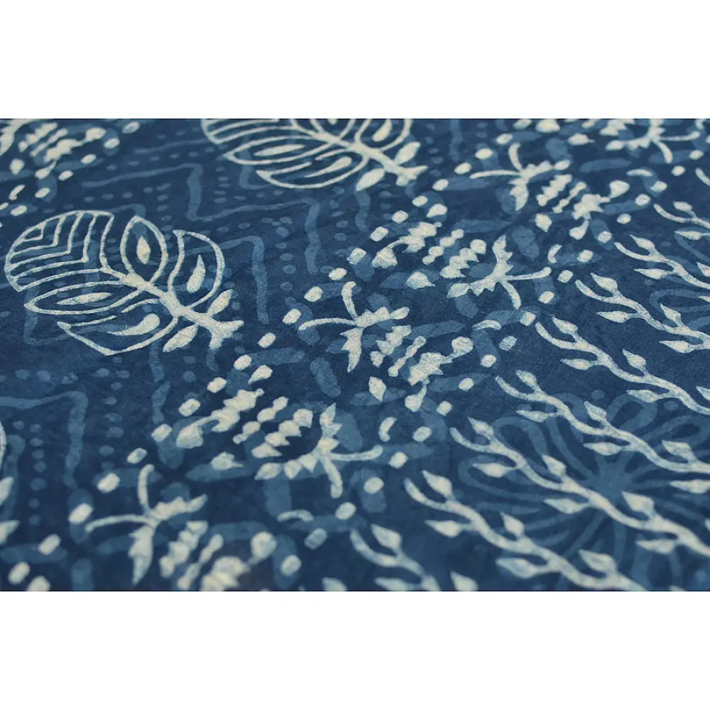 अश्विन ✻ Indigo Dabu ✻ Cotton Saree - 10