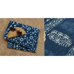 अश्विन ✻ Indigo Dabu ✻ Cotton Saree - 11