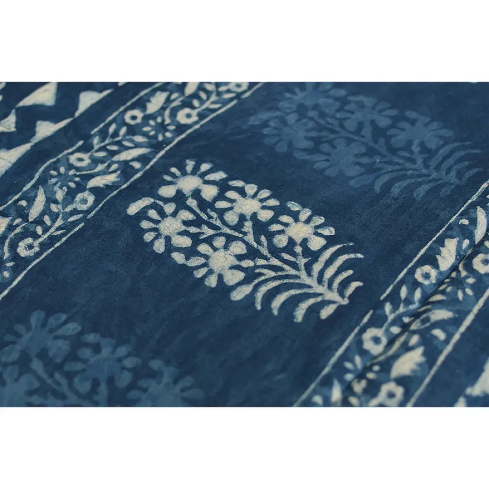 अश्विन ✻ Indigo Dabu ✻ Cotton Saree - 11