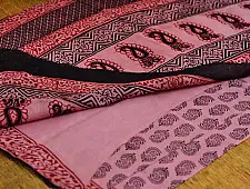 Manjri : Block printed Cotton Saree ~3