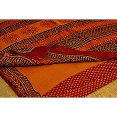 Manjri : Block printed Cotton Saree ~ 4