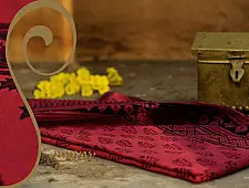 Manjri : Block printed Cotton Saree ~ 5