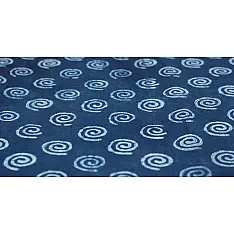 Indigo Dabu Print fabric ~ 12 (per meter)