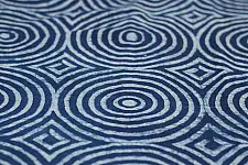 Indigo Dabu Print fabric ~ 9 (per meter)