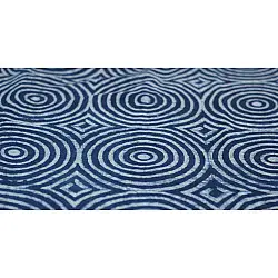 Indigo Dabu Print fabric ~ 9 (per meter)