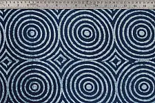 Indigo Dabu Print fabric ~ 9 (per meter)