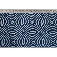 Indigo Dabu Print fabric ~ 9 (per meter)