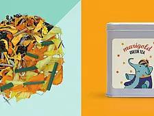 Marigold Green Tea  ~ ( Organic . 15 tea bags )
