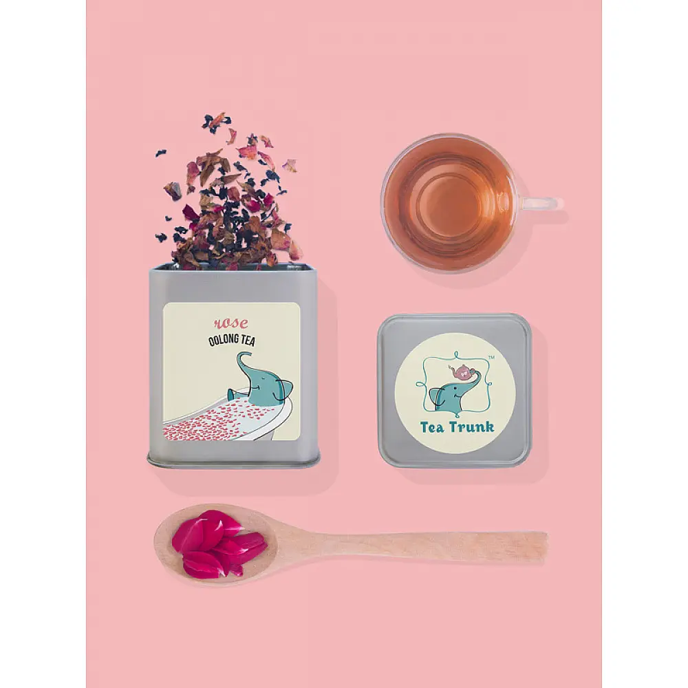 Rose Oolong Tea  ~ ( Organic . 15 tea bags )