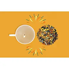 Festive Tea Hamper ~  { 15 tea bags and a Cup Candel }