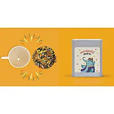 Festive Tea Hamper ~  { 15 tea bags and a Cup Candel }