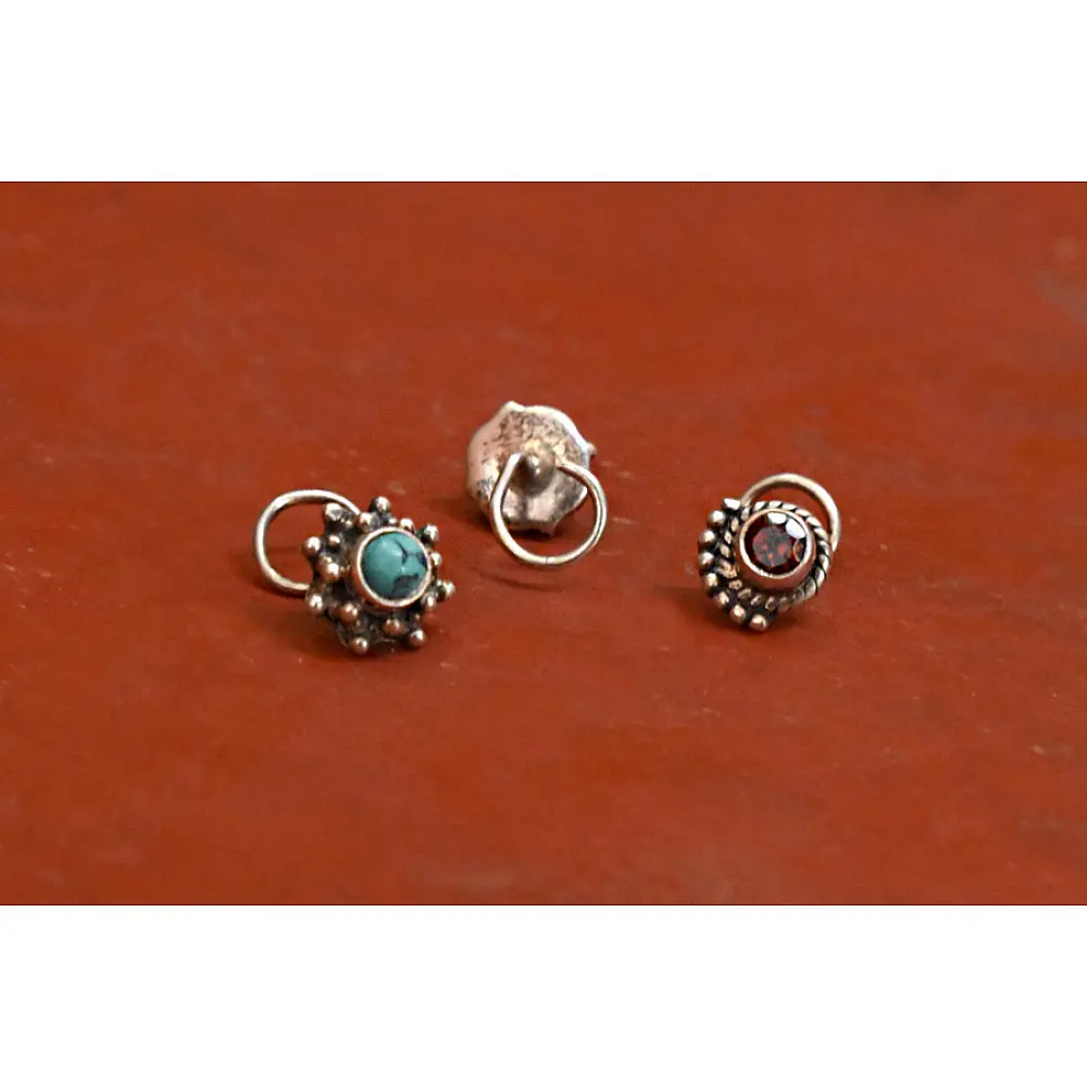 लावण्य ✽ Nose pin ✽ B { Set of 3 }