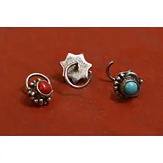 लावण्य ✽ Nose pin ✽ E { Set of 3 }