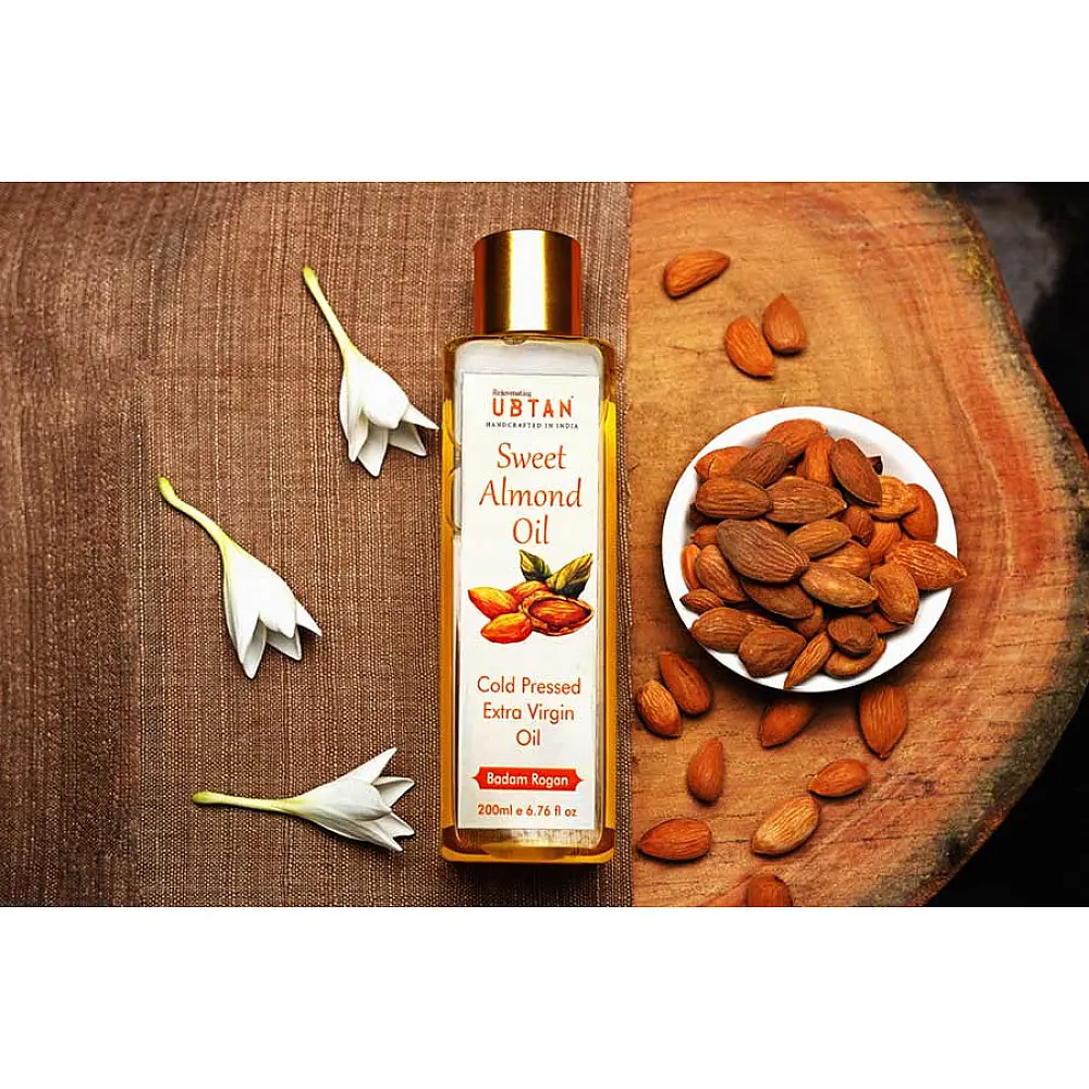 Ubtan ☘ Cold Pressed Sweet Almond Oil ☘ 11 { 50ml/200ml }