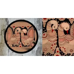 Art for Desserts ☘ Hand painted 'Kalamkari' Wall Plate ☘ 20