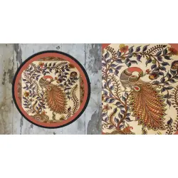 Art for Desserts ☘ Hand painted 'Kalamkari' Wall Plate ☘ 23