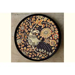 Art for Desserts ☘ Hand painted 'Kalamkari' Wall Plate ☘ 19