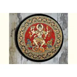 Art for Desserts ☘ Hand painted 'Kalamkari' Wall Plate ☘ 29