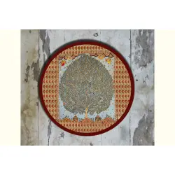 Art for Desserts ☘ Hand painted 'Kalamkari' Wall Plate ☘ 31