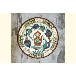 सजावट ❦ Hand Painted Turkish Wall Plate ❦ 2