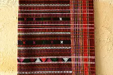 Handwoven woollen Shawl (Black), Kutch