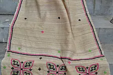 Kutch Embroidery Tussar Dupatta ~ G