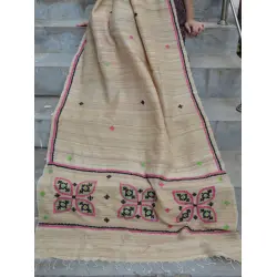 Kutch Embroidery Tussar Dupatta ~ G