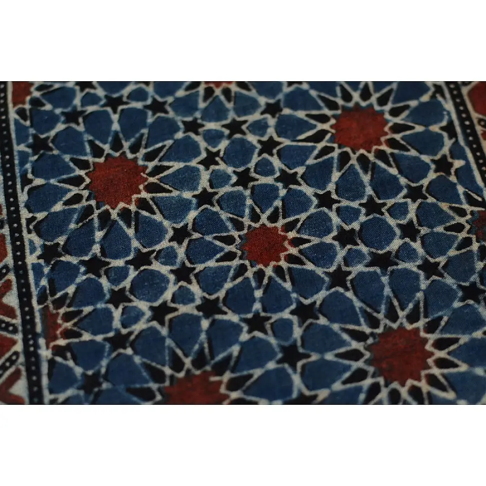 मृणालिनी ☘ Mul Cotton ☘ Ajrakh Bandhani Saree ~ 2