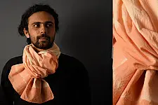 64 Square ♢ Clamp Dyed Cotton Stole ♢ 3