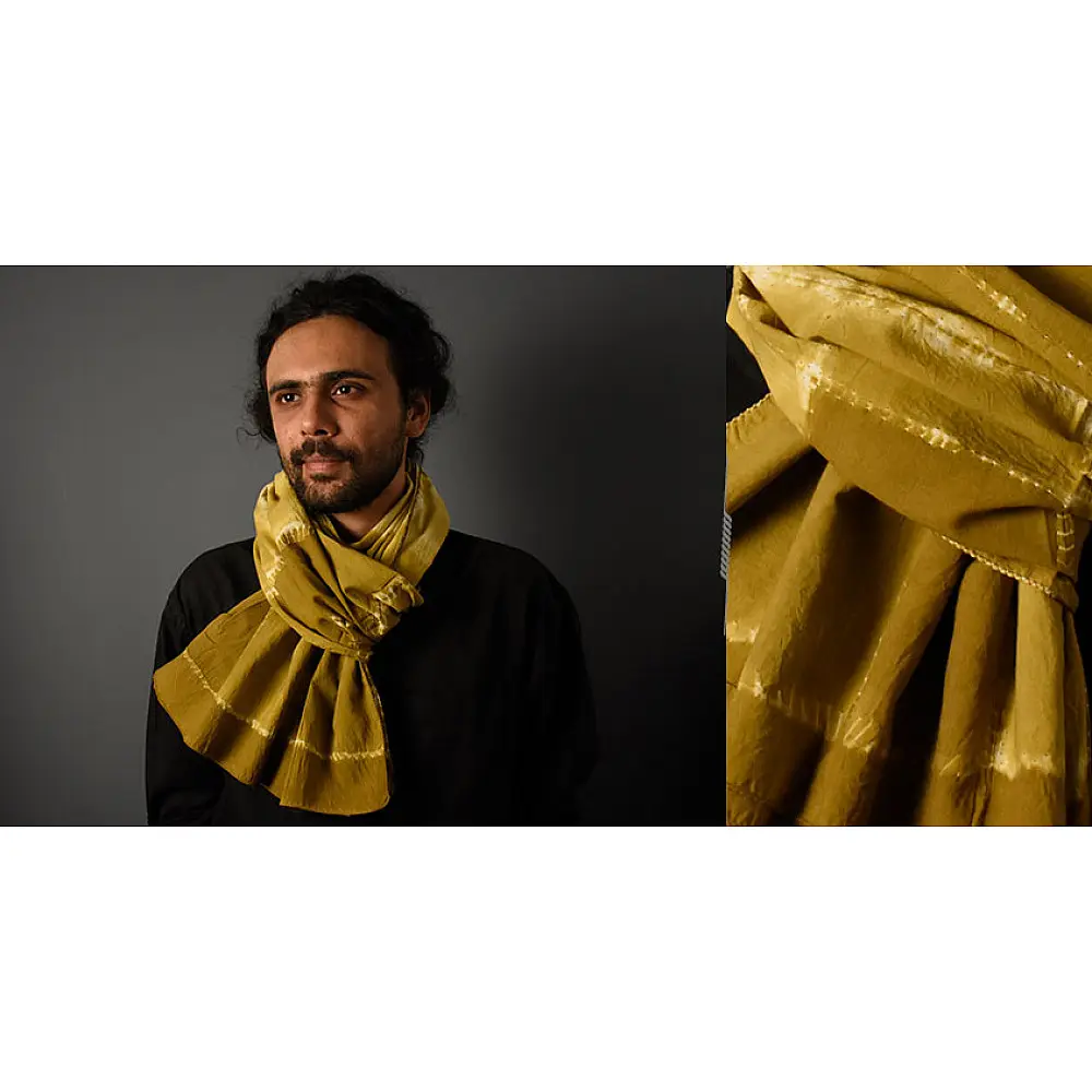 64 Square ♢ Clamp Dyed Cotton Stole ♢ 8